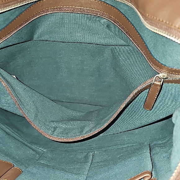 Delsey Brown Leather Structured briefcase - Picture 3 of 5